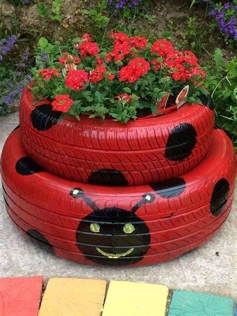 10 DIY Tire Decoration Ideas for Your Garden 1001 Gardens Tire
