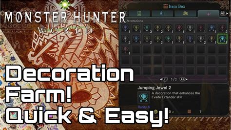 Decorations Mhw Farming