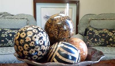 Decorative Balls In Bowl Coffee Tables