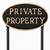 decorative private property signs