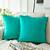 decorative turquoise pillows