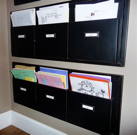 Wall Hanging File Folders Holder, Decorative Chart Pockets Organizer eBay