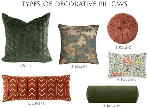 Decorative Bed Pillow Types