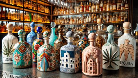 Decorative Bottles Of Tequila