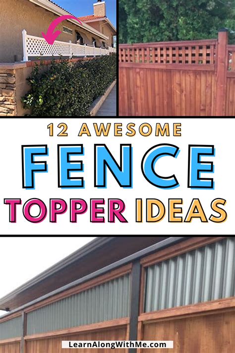 decorative fence topper