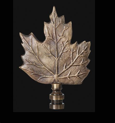 decorative leaf lamp finial