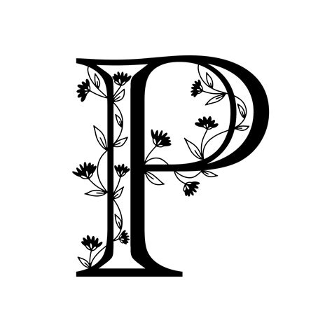 Decorative Letter P
