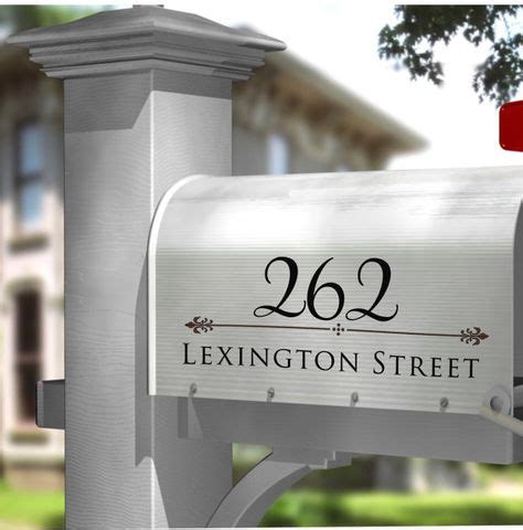Decorative Mailbox Numbers