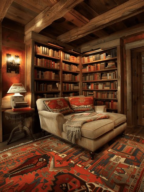 Rustic Library Decorative Options