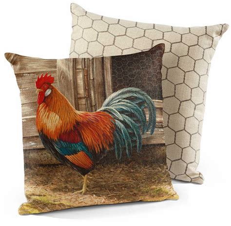 Decorative Rooster Pillows