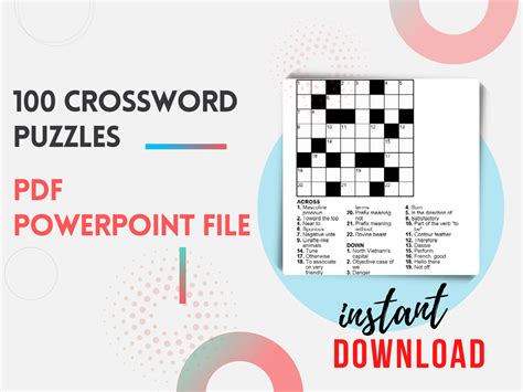 Decorative Screen Crossword