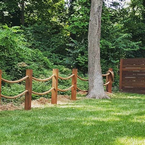 decorative wooden garden fence