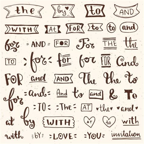 Decorative Words Writing