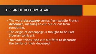Decoupage Dictionary Meaning
