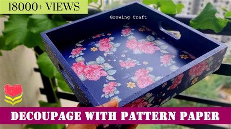 decoupage plastic tray uses