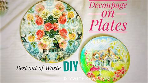 Decoupage Plates