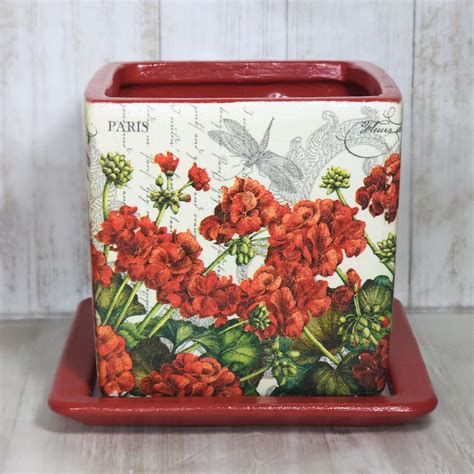 decoupage square tray 5