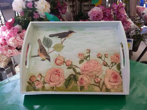 Decoupage Tray Art