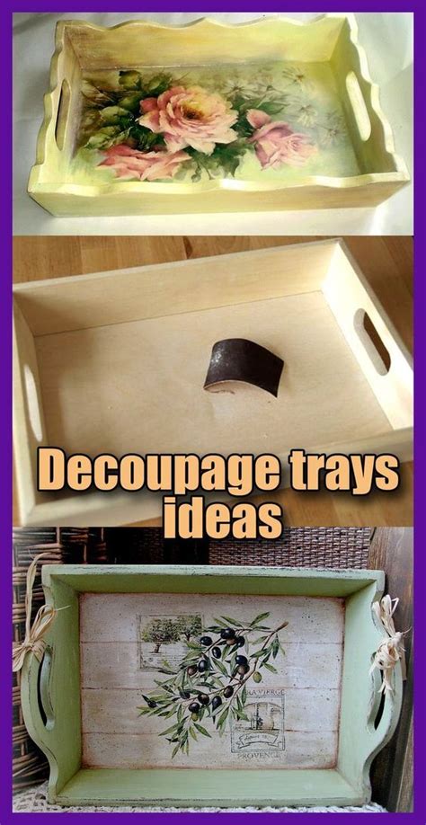 DIY Decoupage Trays