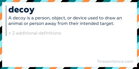 Decoy Meaning With Examples