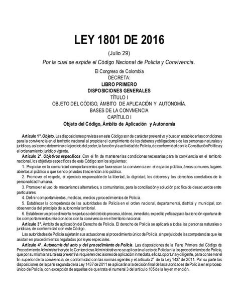 decreto 1801 de 2016