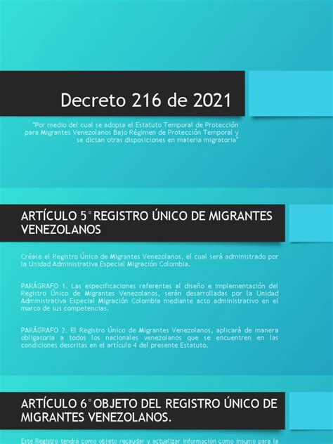 decreto 216 de 2021 esta vigente