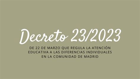 decreto 23 2023 madrid