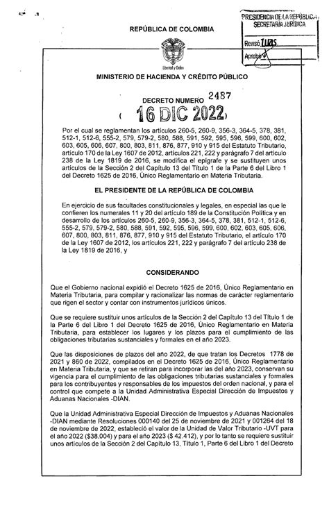 decreto 2487 de dic 2022