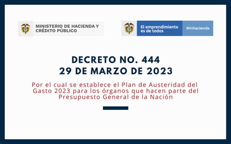 decreto 444 de 2023