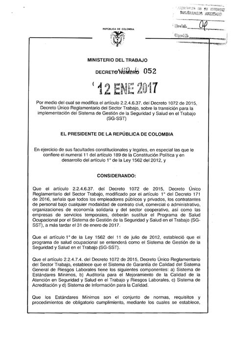 decreto 52 de 2017