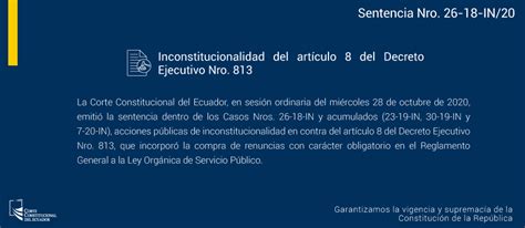 decreto ejecutivo 813 ecuador
