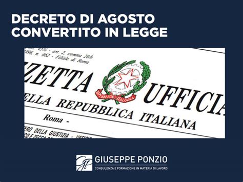 decreto legge 6 agosto 2020