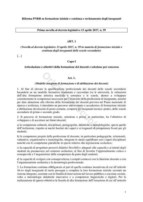decreto legislativo 13 aprile 2017 n 59