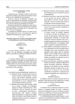 decreto presidencial 278/20 de 26 de outubro