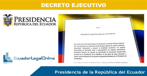 decretos y reglamentos en ecuador
