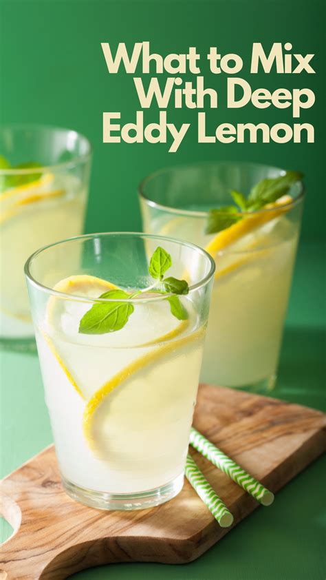 Deep Eddy Lemon Vodka Mix Drinks