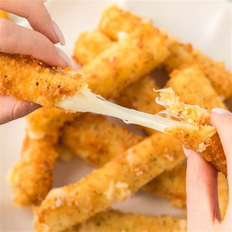 Deep Fat Frying Mozzarella Sticks