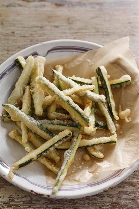 Deep Fried Courgette Spaghetti