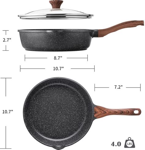 Deep Frying Pan Granite