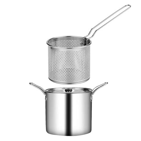 Deep Frying Pan With Strainer
