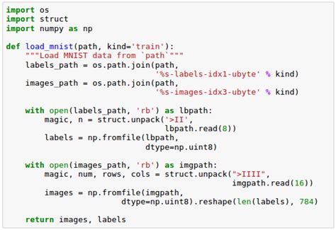 deep learning code example