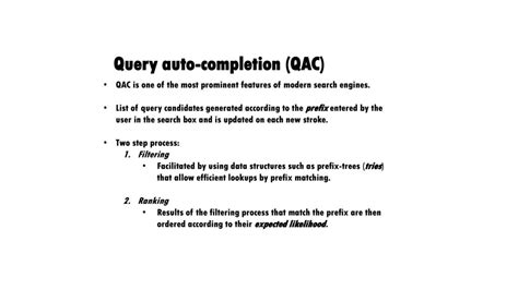 deep learning methods for query auto completion