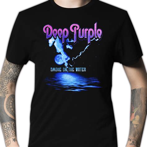 deep purple smoke on the water t shirt