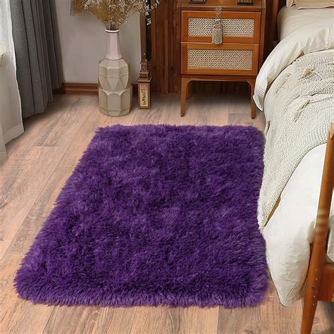 Deep Purple Throw Rugs