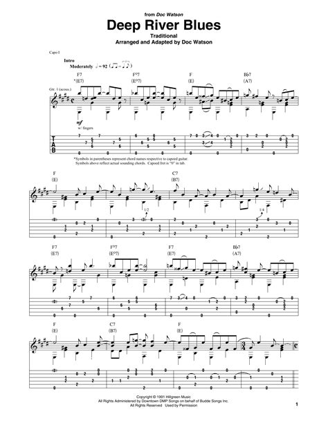 deep river blues tabs
