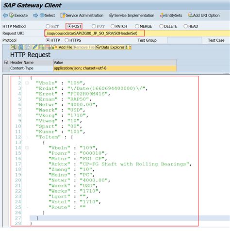deep structure in sap abap odata