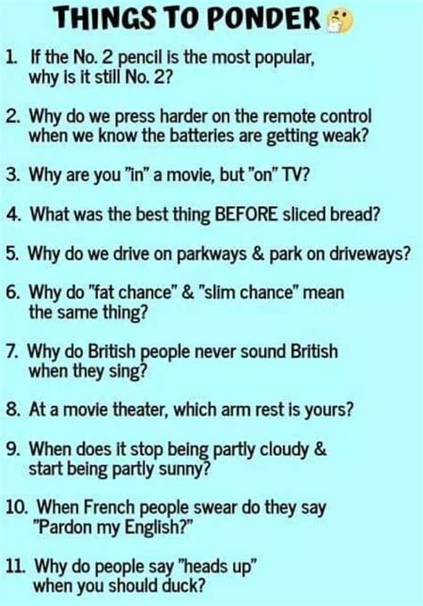 Deep Thoughts Questions Funny