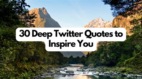 Deep Twitter Quotes About Life