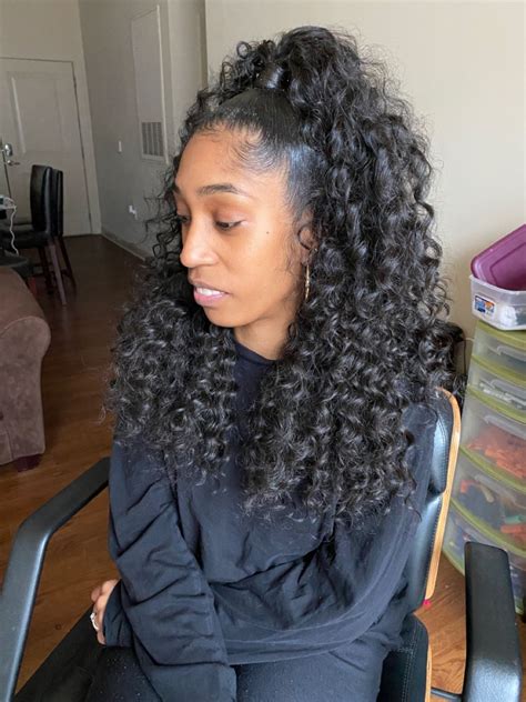  79 Ideas Deep Wave Half Up Half Down Quick Weave For Long Hair