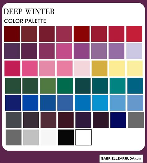 deep winter colors